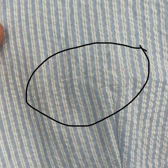 Modcloth Blue Stripe Broadcast Coordinator Sleeveless Shirt Dress Size 20 - Picture 8 of 13